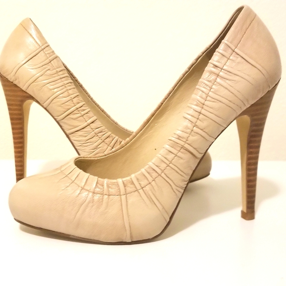 ALDO Tan Leather Pumps
